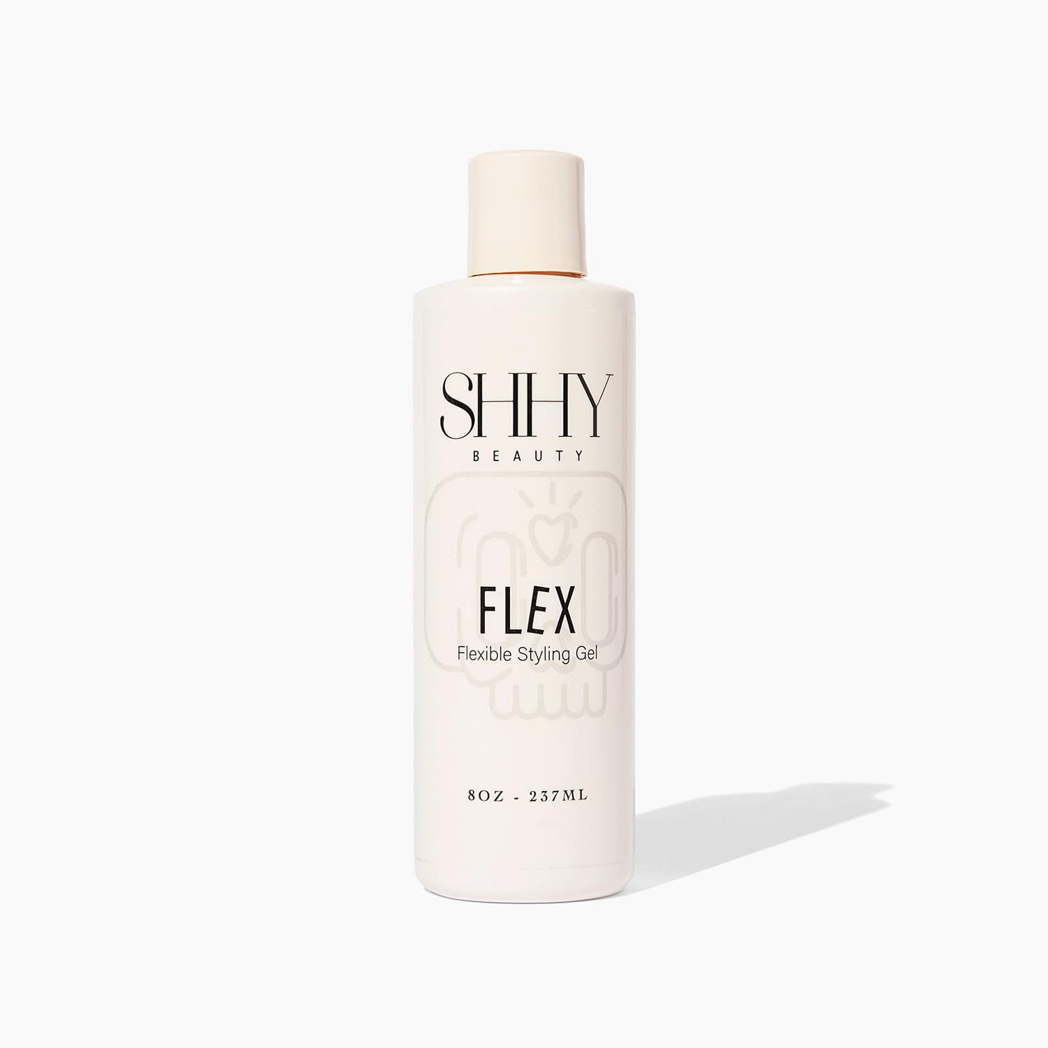 Shhy Beauty Flex Styling Gel Lightweight Vegan Hair Styling Gel with Flaxseed Oil and Banana Extract 8Oz (237ml)
